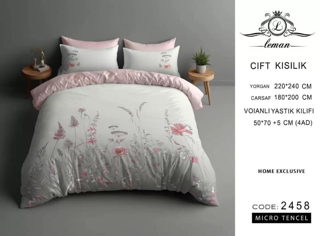 لحاف تنسل دو نفره 160 کد D-2458 ورونیکا